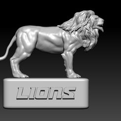 3.jpg Télécharger fichier STL Detroit Lions - NFC - Football américain - Modèle d'impression 3D du Super Bowl • Design pour imprimante 3D, khuongtainang2