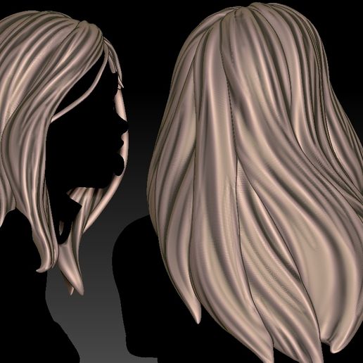 3D HAIR STYLE FOR GIRL 3D model