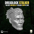DREADLOCK STALKER FAN ART INSPIRED BY STALKER FROM Gi JOE |e str | Testa di Dreadlock Stalker per figure d'azione