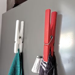20181020_150518.jpg Free STL file magnetic cloth holder・3D print model to download