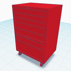 servante d'atelier 1_24.png Fichier STL Servante d'atelier pour garage maquette 1/24・Design à télécharger et à imprimer en 3D, wericless
