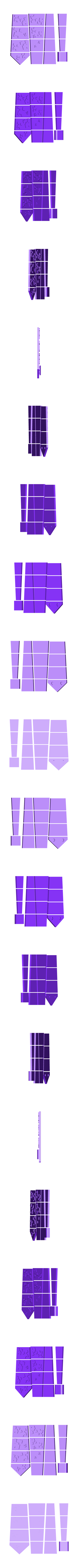 tie_minecraft_creeper_full.stl Tie - Print and wear - Parametric