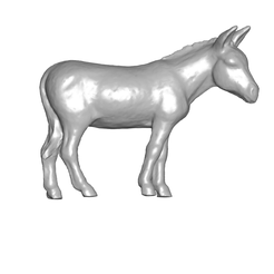 Donkey.png Fichier OBJ Modèle 3d de l'âne・Plan à imprimer en 3D à télécharger