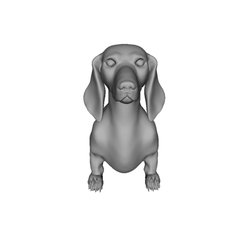wiener-dog-sit-3d-printing-79419.png Download STL file Wiener Dog Sit • 3D printer object, Collector_CNC