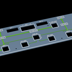 Eletric1.png Fichier STL AIRBUS A320 OVERHEAD - ELEC PANEL・Modèle à télécharger et à imprimer en 3D, rddesigns
