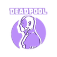deadpool_wall.stl Deadpool Sillhouette wall room sticker decoration