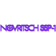 Logo Text.stl Novritsch SSP-1 Airsoft Pistol Display Stand (& SSP-5 Logo)