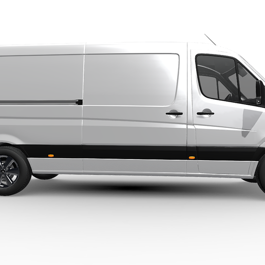 🆕 New Mercedes-Benz Sprinter Cargo Van H1 L3 (2024)・ STL File for 3D ...