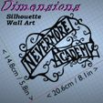 Wednesday-Nevermore-Pic3.jpg Wednesday Nevermore Academy Gate Sign Hanging Silhouette Cake Topper