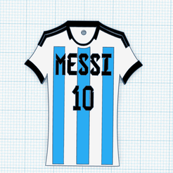 camisa.png Argentina messi t-shirt key chain