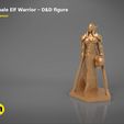 characters5.jpg ELF WARRIOR FEMALE CHARACTER GAME FIGURE 3D print model