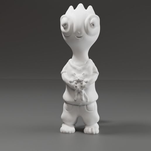 Ted_render.jpg Ted the Alien and his cat Slinky(support free)