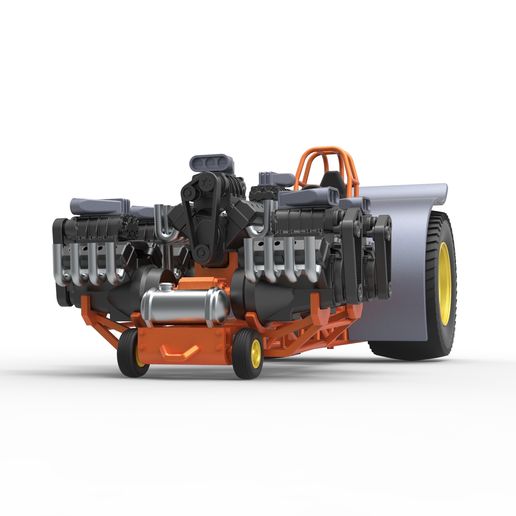 5.jpg Diecast Pulling tractor with 6 engines V8 Version 2 Scale 1:25