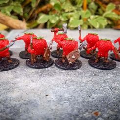 28mm Strawberry Knight v1 - "Strawbarian"