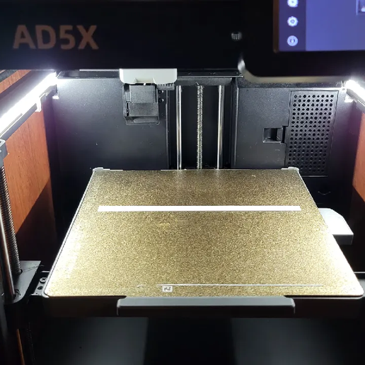 Flashforge AD5X LED Light Mount - Side Clip No Screws | Improved Print Lighting Upgrade