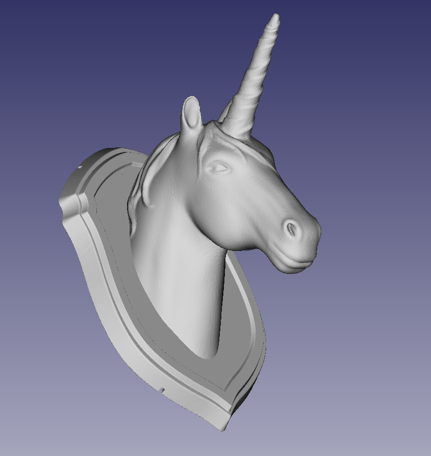 Screenshot_79.png Descargar archivo STL gratis Placa de pared del Unicornio • Modelo imprimible en 3D, CalculatedChaos