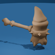 Blue.png Fantasy Bone Hammer 3D Printable STL