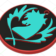 54.png STL-Datei Schlüsselanhänger/ keyring Blue Pegasus Emblem (FAIRY TAIL) kostenlos・3D-druckbare Vorlage zum herunterladen