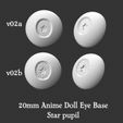 anime-star-pupil-flatter-eye-V02.jpg 20mm star pupil eye base for BJD and Smart doll