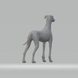 4.png Miles Whippet Neutral Pose Free 3D print model
