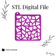 Picture.png Mosaic Stencil for Polymer Clay, Digital STL File, Instant Download, STL file for 3D Printer, 3 thickness sizes