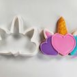 20210203_012602.jpg Unicorn Cookie Cutter Set: Pretty Unicorn, Horn, Rainbow Plaque