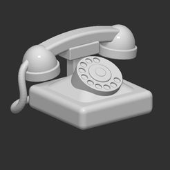 4.jpg Archivo STL Teléfono clásico para modelismo escala 10 y 25・Diseño de impresión en 3D para descargar