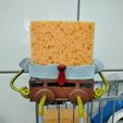 Sponge Holder(Spongebob shaped) Kitchen sink suction holder for sponge