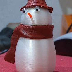 p1.jpg Fichier STL gratuit bonhomme de neige・Design à télécharger et à imprimer en 3D