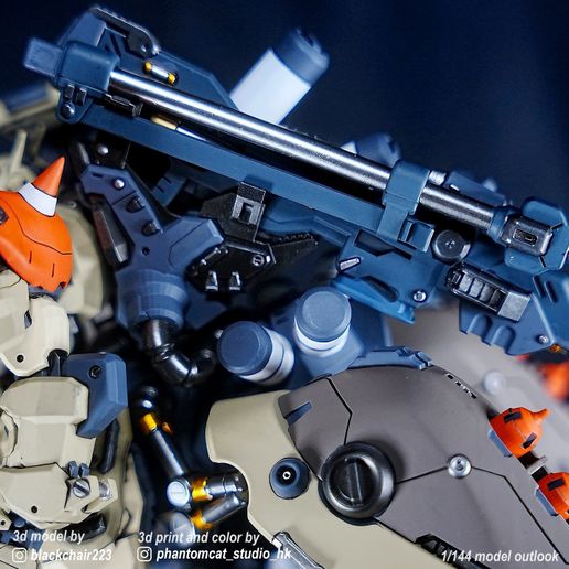 🤖 ZAKU IV MG 220mm (update to 10 Sep 2024)・ STL File for