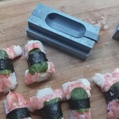 SCREENSHOT009.jpg Файл STL Nigiri sushi or Nigirizushi, shaping mould・3D-печатный дизайн для загрузки, jmmprog