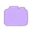 camera with a heart symbol-cookiecad.stl Camera With A Heart Symbol Cookie Cutter