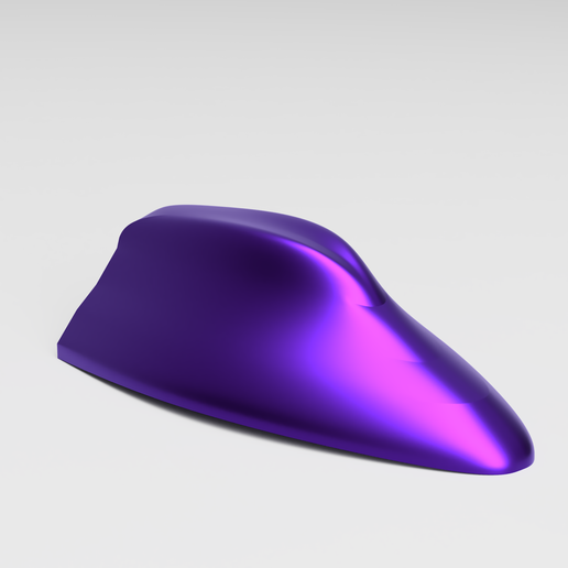 3d Print Universal Shark Fin replacement Antenna Cover for Car Truck or SUV - 3D model önizlemesi
