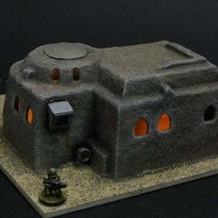 Desert sci-fi buildings