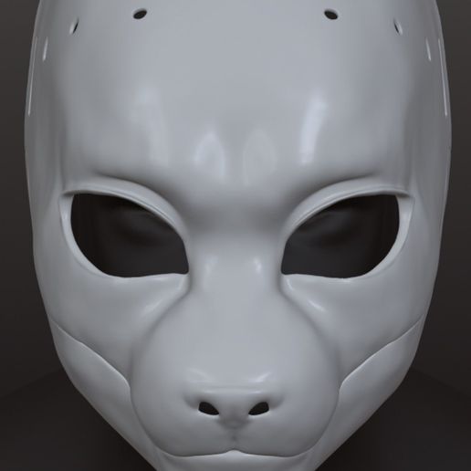 PERSONAL USE ONLY NEOSUIT - DOMESTIC FELINE — SLIM HEAD BASE 3D STL FILE TO PRINT SEMIREALISTIC FURSUIT HEADBASE KITTY CAT BASE HEAD FURRY BASE MOVING JAW