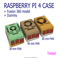 img-2020-01-02-23-13-24.png Raspberry Pi 4 B case with Fan 30 mm 40 mm 50 mm Fusion 360 Dummy