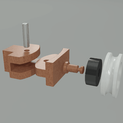 Douche_final.png Free STL file Shower door support・3D printing idea to download