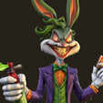 tbrender011.png JOKER BUGS BUNNY - "What's Up, Puddin'?" - 3D Print Statue