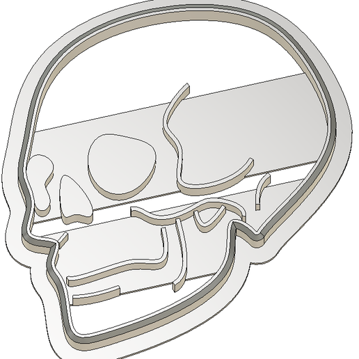 Cookie Cutter Crane Halloween 3D model