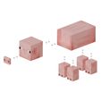 pixel-art-pig-3d-print-voxel-stl-exploded-view.jpg Pixelated Pig - Cochon - STL File - Pixel Art 3D Model - 3D Printing - Support-Free - Magnetic Assembly - Creature - Minecraft