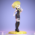 07.png Medusa Gorgon - Elegante traje negro sin mangas - Soul Eater Anime Figure - Impresión 3D