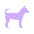 dog.stl GIRL AND her DOG(tied hair) FOR 3D PRINTER OR LASER CUT