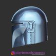 The Mandalorian Helmet_04.jpg The Mandalorian Helmet - Star Wars - 3D Printing Model