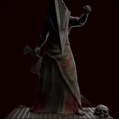 rend3.png STL file Pyramid head・3D print model to download