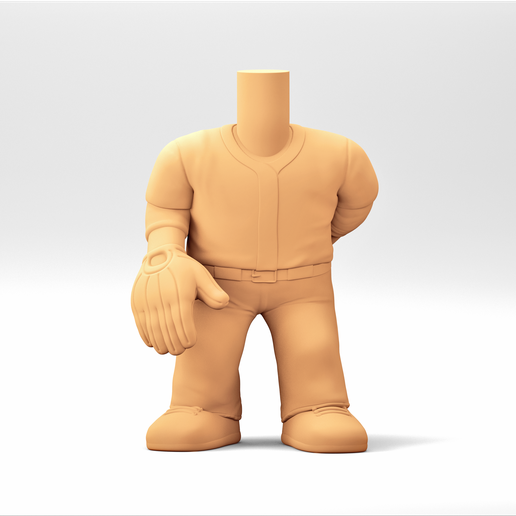 A male body in a Funko POP Style. MB_20 3D model