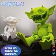 G1-1.jpg STL file Flexy Goblin Print In Place No Support Cute Articulated・3D printable model to download
