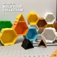 11.jpg 3D Printable Ultimate Hex Shelf Collection 3.0