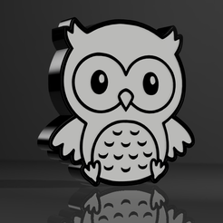 1.png 3D file Owl Lamp・Model to download and 3D print, tweety35