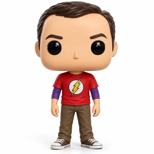 Sheldon Cooper – The Big Bang Theory | IA Funko | 3D Printable STL