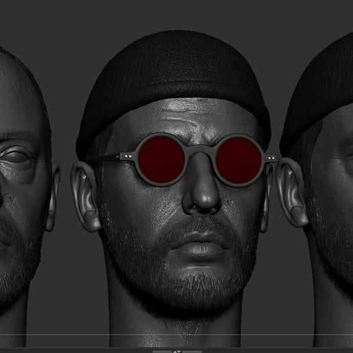 👖 Leon The Professional - Jean Reno Head・ STL File for ・Cults